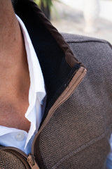 Camel Polar Herringbone Vest