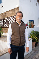 Camel Polar Herringbone Vest