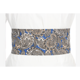 Ceinture en cachemire bleu