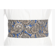 Ceinture en cachemire bleu