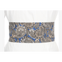 Ceinture en cachemire bleu