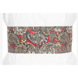 Ceinture en cachemire rouge
