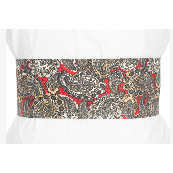 Ceinture en cachemire rouge