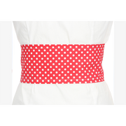 RED SASH WITH WHITE LENTIL