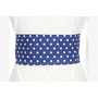 MEDIUM WHITE BLUE SASH WITH POLKA DOTS