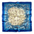 ÉCHARPE EN CACHEMIRE BLEU ET BEIGE