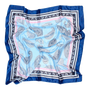 PINK CASHMERE BLUE EDGE HANDKERCHIEF