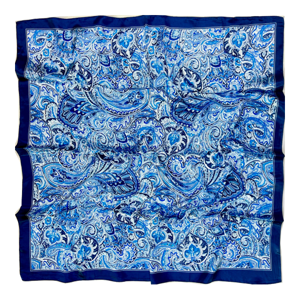 BLUE/LIGHT BLUE CASHMERE SCARF