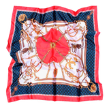 Pañuelo Adornos Marino/Rojo