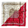 COMBINED RED/BEIGE SCARF