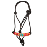 BLACK ENGRAVED ETHNIC STRING-UP CAB