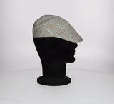 GORRA CAMPERA CUADROS VERDE CLARO