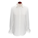 Camisa con Botones Encaje Mangas