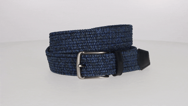 CINTURÓN TRENZADO AZUL