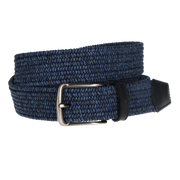 CINTURÓN TRENZADO AZUL