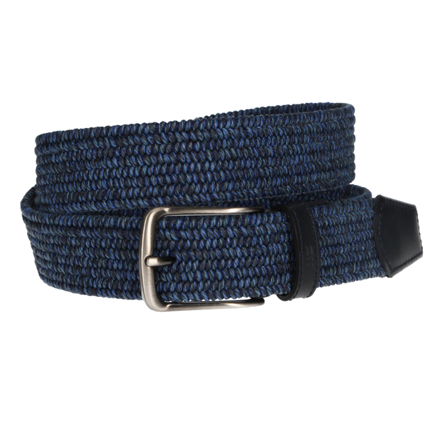 CINTURÓN TRENZADO AZUL