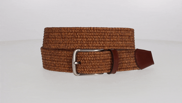LEATHER BRAIDED BELT