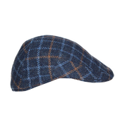 BONNET À CARREAUX BLEUS