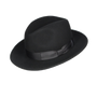 BLACK BOW HAT