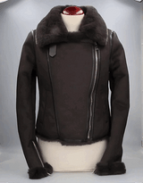 GRAPHITE SHEARLING JACKET