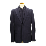 Americana con chaleco azul