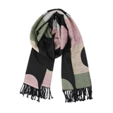 ÉCHARPE GRIS À POIS