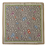 PAÑUELO BEIGE LETRAS