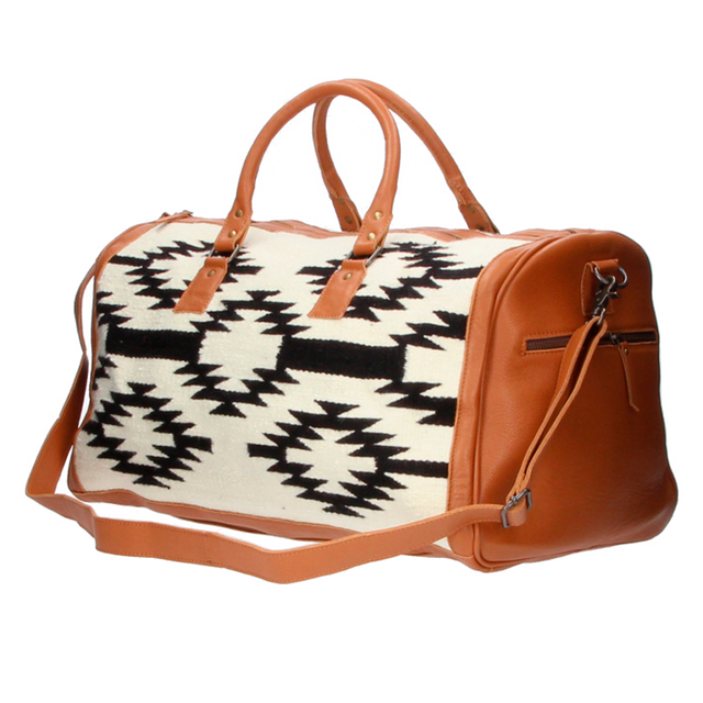 SAC DE VOYAGE EN CUIR AVEC DOUBLURE TEXTILE