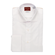 WHITE DRESS SHIRT WITH DOUBLE CUFFS