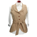 Gilet Pandora en daim camel