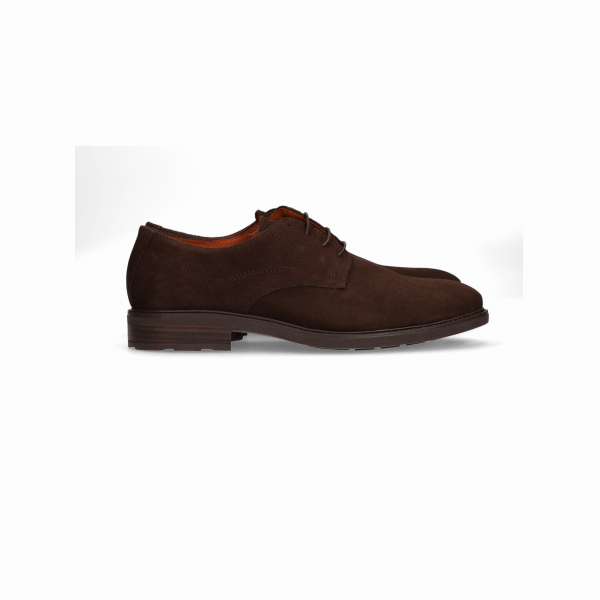 Zapatos con cordones trufa