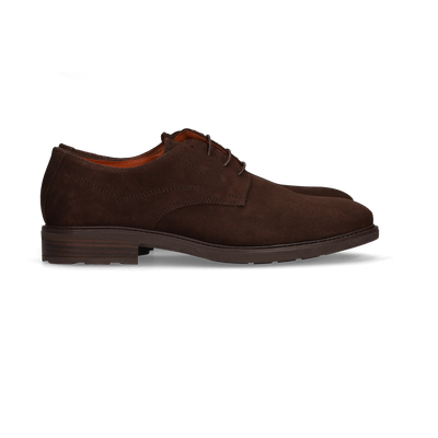 Zapatos con cordones trufa