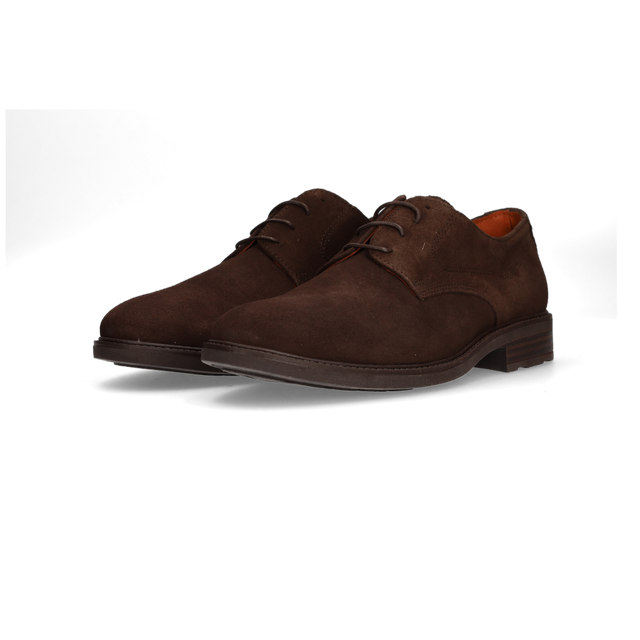 Zapatos con cordones trufa