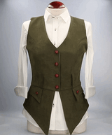 Diana Green Suede Vest