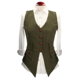 Diana Green Suede Vest