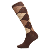 CALCETA INTARSIA MARRÓN