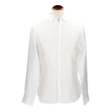 WHITE LINEN BUTTON-DOWN SHIRT