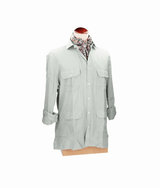 Green linen Cuban shirt