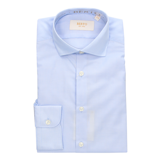 FIL A FIL LIGHT BLUE DRESS SHIRT