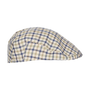 CAPUCHON À CARREAUX BLEU/BEIGE