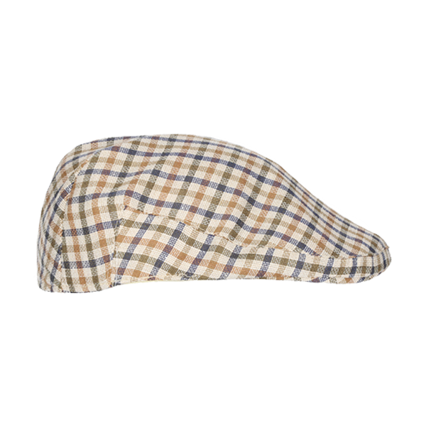 GORRA BULLET CUADROS VERDE/CAMEL