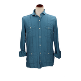 CAMISA CUBANA INDIGO