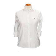CAMISA POPELIN BLANCO BORD. MARINO