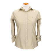 CAMISA POPELIN CAMEL BORD. TONO