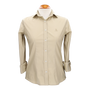CAMISA POPELIN CAMEL BORD. TONO