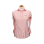 PINK EMBROIDERY POPLIN SHIRT. MARINE