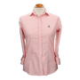 PINK EMBROIDERY POPLIN SHIRT. MARINE