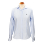 BLUE STRIPED SHIRT WITH NAVY BORDER