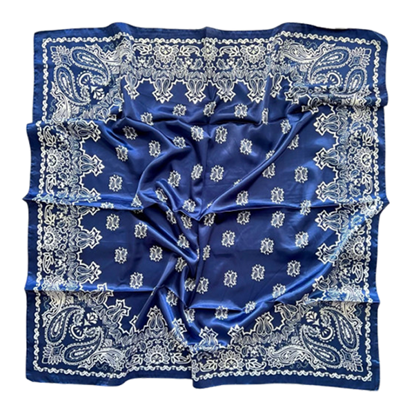 PAÑUELO CACHEMIR AZUL OSCURO