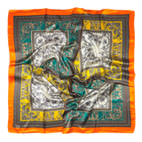 PAÑUELO COMBI NARANJA-VERDE